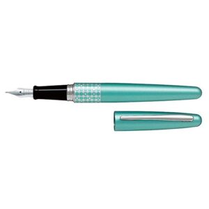 pilot metropolitan fountain pen, retro pop turquoise, 1.0mm stub nib