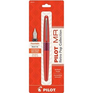 Pilot Metropolitan Fountain Pen, Retro Pop Red, 1.0mm Stub nib