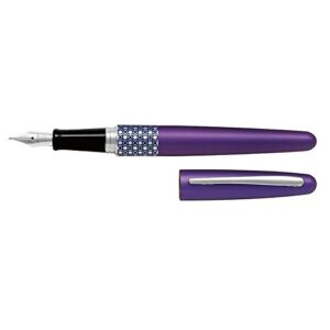 pilot metropolitan fountain pen, retro pop purple, 1.0mm stub nib