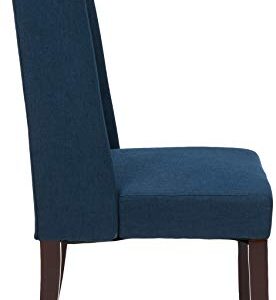 Christopher Knight Home Blythe Tufted Fabric Dining Chairs (, 2-Pcs Set - Navy Blue / Brown