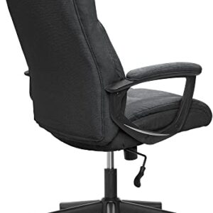 Serta Style Hannah II Office Chair, Midnight Black Microfiber,