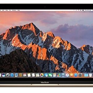 2017- Apple MacBook Laptop with Intel Core m3, 1.2GHz ( MNYK2LL/A 12in Retina Display, Dual Core Processor, 8GB RAM, 256GB , Intel HD Graphics, Mac OS)- Gold (Renewed)