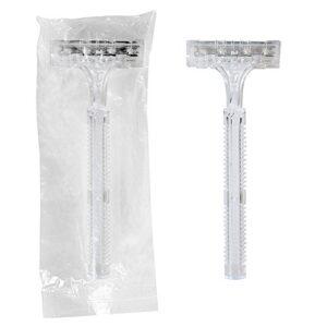 garcia de pou 100 unit twin blade razor individually wrapped in box, 10 cm, one size, white