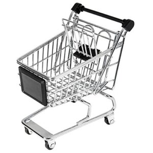 garcia de pou 6 unit mini shopping trolley in box, 13 x 13.5 x 9.5 cm, one size, silver