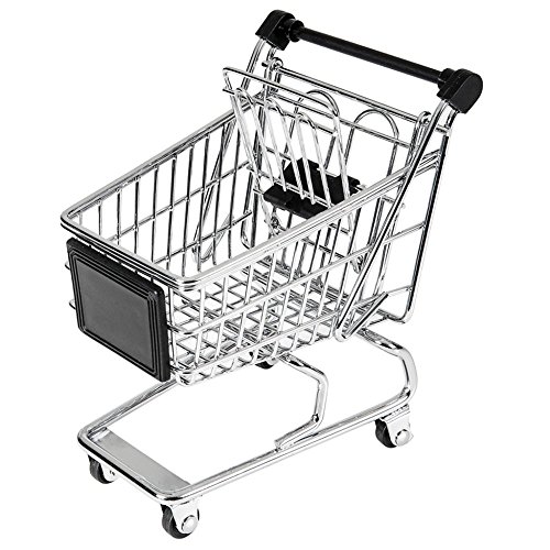 Garcia de Pou 6 Unit Mini Shopping Trolley in Box, 13 x 13.5 x 9.5 cm, One Size, Silver