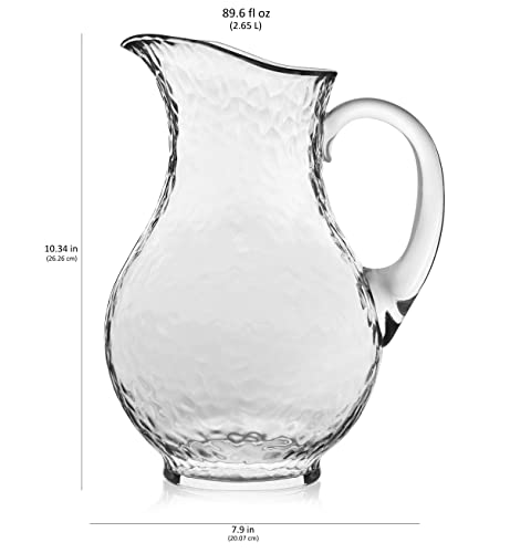 Libbey Yucatan Glass Pitcher, 86.9-ounce