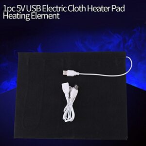 5V USB Electric Cloth Heater Pad Heating Element for Clothes Seat Pet Warmer 35℃-50℃ Mat Pain Relief Therapy