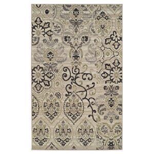 superior 8mm pile height with jute backing, gorgeous patchworked damask design, fashionable and affordable woven rugs, 8' x 10' rug, beige