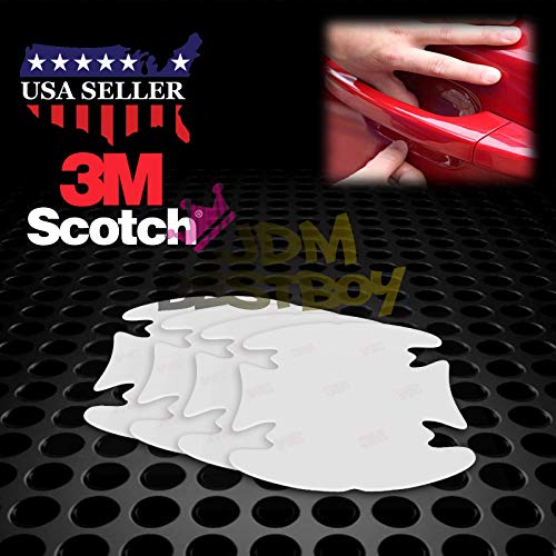 JDMBESTBOY 4PCs 3M Scotchguard Clear Door Handle Paint Scratch Protection Protector Protective Guard Film Bra Vinyl