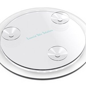 Essential Skin Solutions 15X Magnifying Mirror – Use for Makeup Application - Tweezing – and Blackhead/Blemish Removal – 6 Inch Round Mirror with Three Suction Cups for Easy Mounting