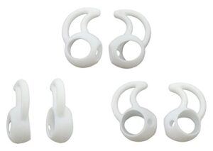 zotech replacement covers and hooks for apple airpods and earpods 3 pairs (white)