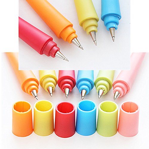 Funny live Bendable Ballpoint Pen Bending Hand Gesture Ballpoint Pen Free to Bend Cute Cartoon Silicone Gesture Ballpoint Pen,0.7mm Black Ink,6 Pcs/Set