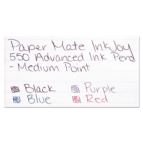 Paper Mate InkJoy 550RT Retractable Ball Point Pen, 1.0mm, Medium Point (Purple)