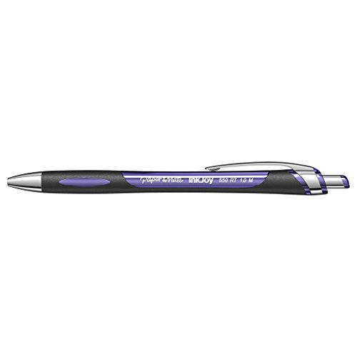 Paper Mate InkJoy 550RT Retractable Ball Point Pen, 1.0mm, Medium Point (Purple)