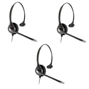 plantronics hw251n wired office headset- 3 pack (renewed)