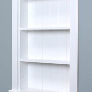 Fox Hollow Furnishings 14x24 Aiden Wall Niche (White w/Beadboard Back)