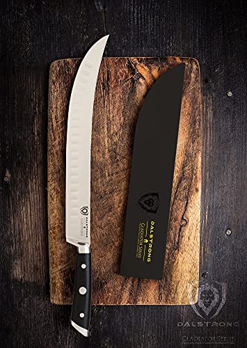 Dalstrong Butcher Knife - 10 inch - Gladiator Series Elite - Cimitar Breaking Knife - Forged High-Carbon German Steel - Razor Sharp Meat Kitchen Knife - Sheath Included - NSF Certified