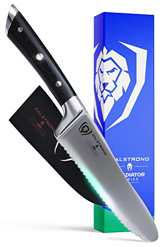 Dalstrong Ultimate Utility & Sandwich Knife - 6" - Gladiator Series Elite - Spreader - Forged German High-Carbon Steel - Sheath Included - NSF Certified