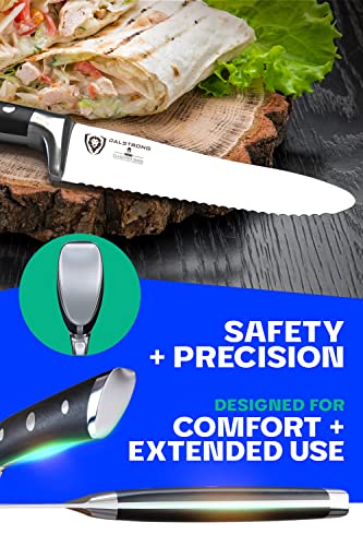 Dalstrong Ultimate Utility & Sandwich Knife - 6" - Gladiator Series Elite - Spreader - Forged German High-Carbon Steel - Sheath Included - NSF Certified