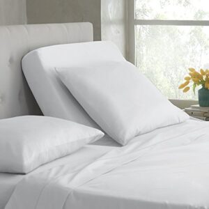martex split king sheet set for mattresses with adjustable bases, white, 5 piece