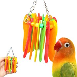 bonka bird toys 1401 spoon circle colorful chew parrotlet beak cockatiel budgie finch parakeet lovebird quaker