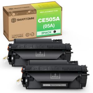 s smartomni 2pk compatible toner cartridge replacement for hp 05a 80a ce505a cf280a using with hp laserjet p2035 p2055dn p2035n p2055 p2055dn p2055d pro 400 m401n m401dne m425dn m401dw printer toner