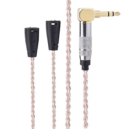 Alitutumao 7NOCC 72 Cores IE80 IE8I IE8 Earphone Cables HiFi Wire Compatible with Sennheiser Headset Replaceable Upgraded Audio Cable