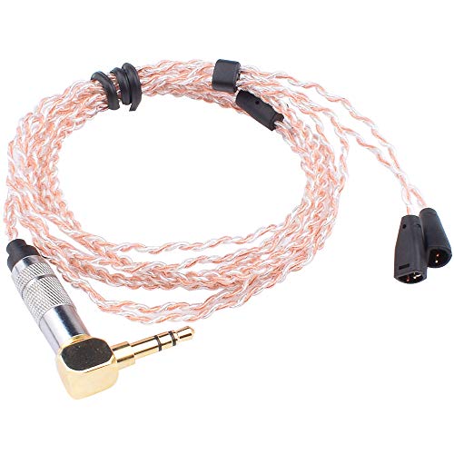 Alitutumao 7NOCC 72 Cores IE80 IE8I IE8 Earphone Cables HiFi Wire Compatible with Sennheiser Headset Replaceable Upgraded Audio Cable