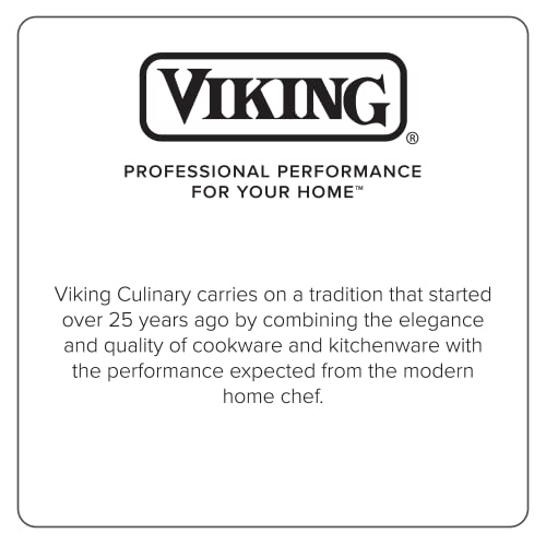 Viking Culinary Contemporary 3-Ply Stainless Steel Nonctick Fry Pan, 12 Inch, Ergonomic Stay-Cool Handle, Dishwasher, Oven Safe, Works on All Cooktops including Induction