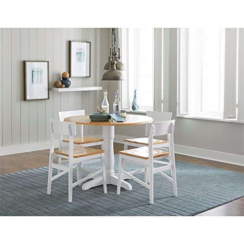 Progressive Furniture Dining Chair (2/Ctn), Light Oak/White