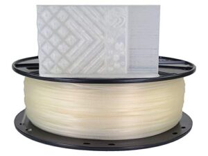 3d-fuel 3d filament high temp tough pro pla+ natural, 1.75mm, 1 kg +/- 0.02mm tolerance, made in usa, easy to print and works with most 3d printer brands