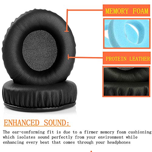 Replacement Earpads Cups Cushions Compatible with JVC Harx500 HA-RX500 Headphones Headset Pillow Foam Earmuffs Cover Cups Repair Parts