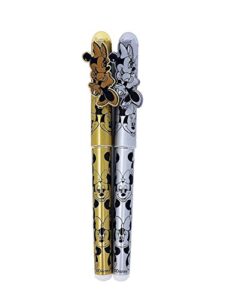 disney minnie mouse ball point pen 2 pcs. gold and silver
