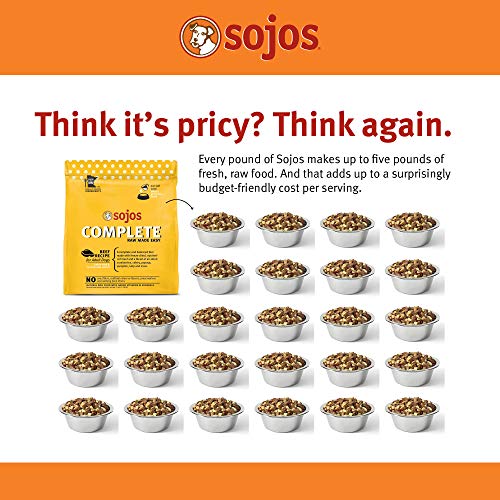 Sojos Complete Turkey & Salmon Recipe Senior Grain-Free Freeze-Dried Raw Dog Food, 7 Pound Bag