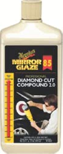 Meguiar's M8532 Mirror Glaze Diamond Cut Compound 2.0, 32 Fluid Ounces, White