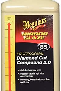 Meguiar's M8532 Mirror Glaze Diamond Cut Compound 2.0, 32 Fluid Ounces, White