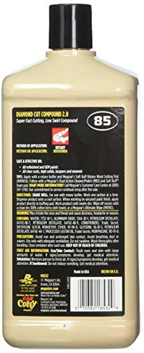 Meguiar's M8532 Mirror Glaze Diamond Cut Compound 2.0, 32 Fluid Ounces, White