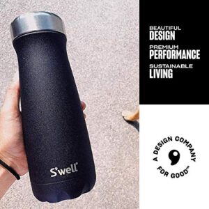 S'well Stainless Steel Traveler-20 Fl Oz-Onyx Triple-Layered Vacuum-Insulated Travel Mug Keeps Coffee, Tea and Drinks Cold for 36 Hours and Hot for 15-BPA-Free Water Bottle, 20 oz