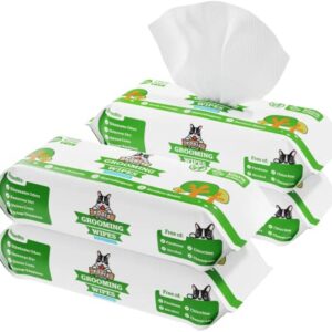 Pogi's Dog Grooming Wipes - 400 Dog Wipes for Cleaning and Deodorizing - Plant-Based, Hypoallergenic Pet Wipes for Dogs, Puppy Wipes - Quick Bath Dog Wipes for Paws, Butt, & Body - Fragrance Free