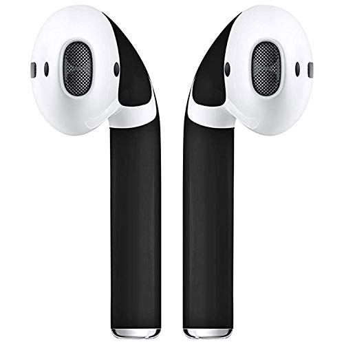 AirPod Skins Protective Wraps | Easy Install | Customize and Protect | Free Lifetime Replacements | Max Coverage | Compatible with Apple AirPods Accessories (Matte Black)