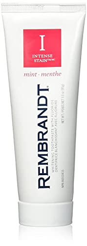 PACK OF 6 - Rembrandt Intense Stain Whitening Toothpaste, Mint, 3.5 oz