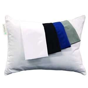 aller-ease small travel pillow protector, 14" x 20", navy