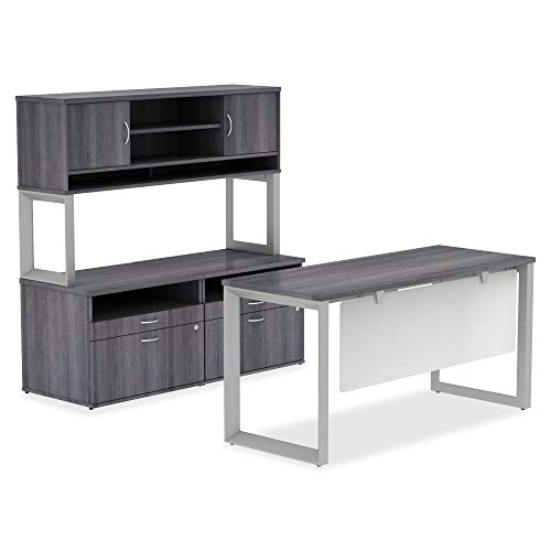 Lorell Active Office Relevance Tabletop, Charcoal, Laminate