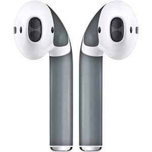 airpod skins protective wraps - stylish covers for protection & customization, compatible with apple airpods (titanium)