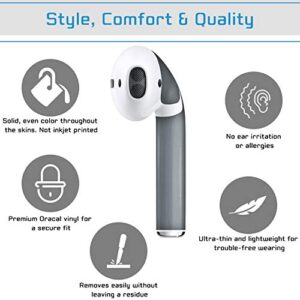 AirPod Skins Protective Wraps - Stylish Covers for Protection & Customization, Compatible with Apple AirPods (Titanium)