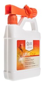 ultracruz veterinary liniment wash for horses, 32 oz travel spray