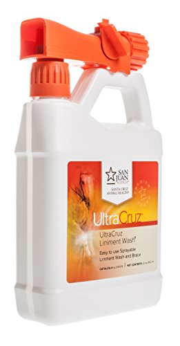 UltraCruz Veterinary Liniment Wash for Horses, 32 oz Travel Spray