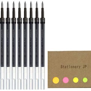 UMR-83E Refills for Signo 307 Gel Ink Ballpoint Pen, 0.38mm, Black Ink, 10-Pack, Sticky Notes Value Set