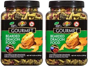 zoo med gourmet bearded dragon food, 8.25 oz each (pack of 2)