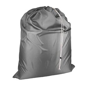 Super Extra Large Heavy Duty 100% Nylon Laundry Storage Bag, H U G E size: L 40" x H 50", Laundry Bag with Locking Closure Drawstring, Machine Washable, XXL Organizer Bag. Perfect for Car Travel and Moving. Made in USA (GREY)